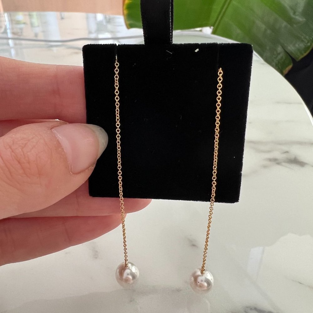 Beautiful gold plated long earrings